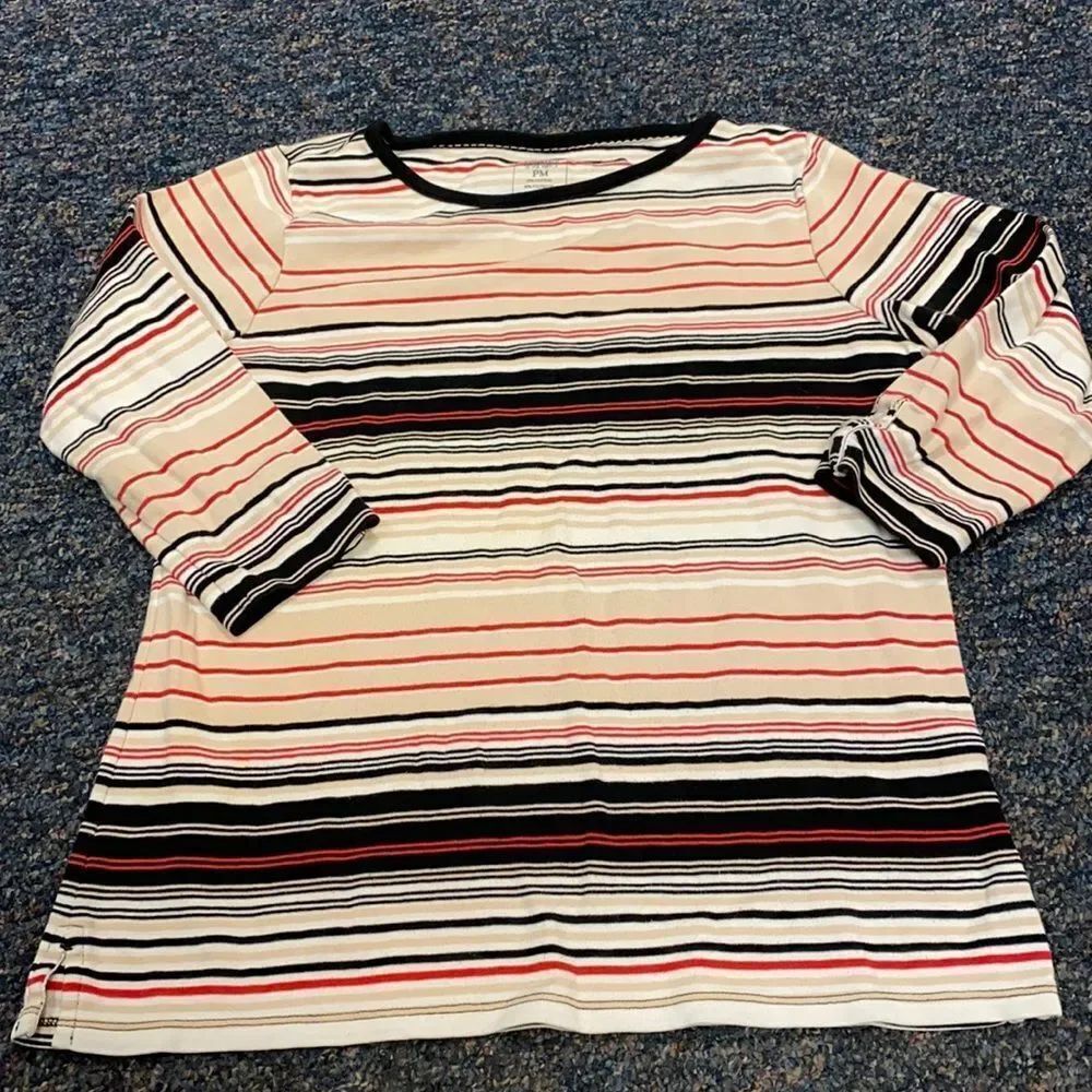 Hasting & Smith Petite Stripped Top sz. M